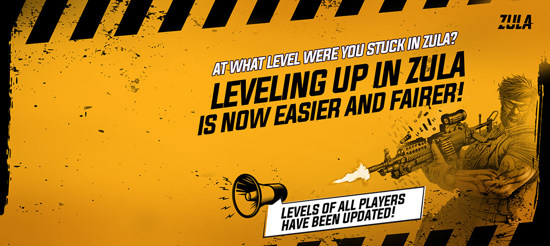 At what level were you stuck in Zula? Leveling up in Zula is now easier and fairer!